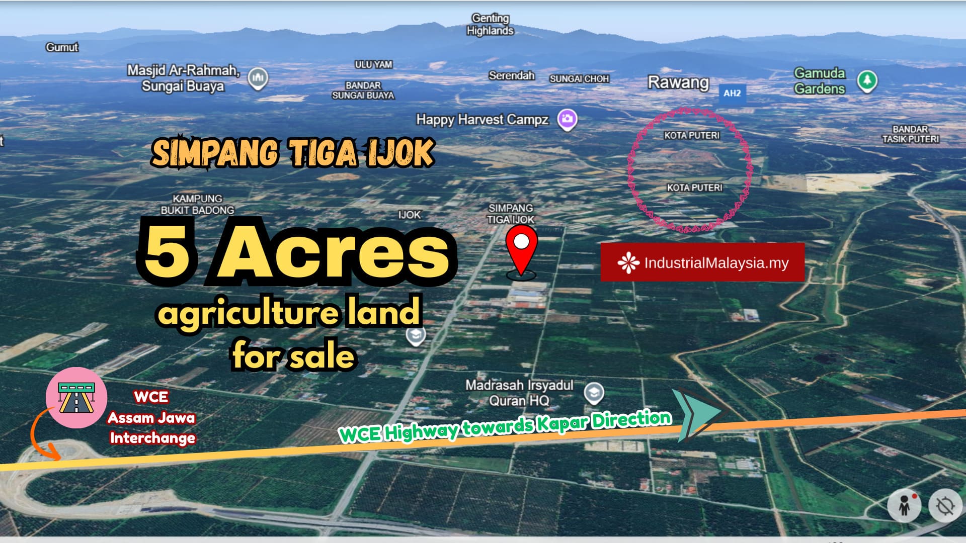 Agriculture Land 5 Acres in Simpang Tiga Ijok, WCE Assam Jawa LATAR
