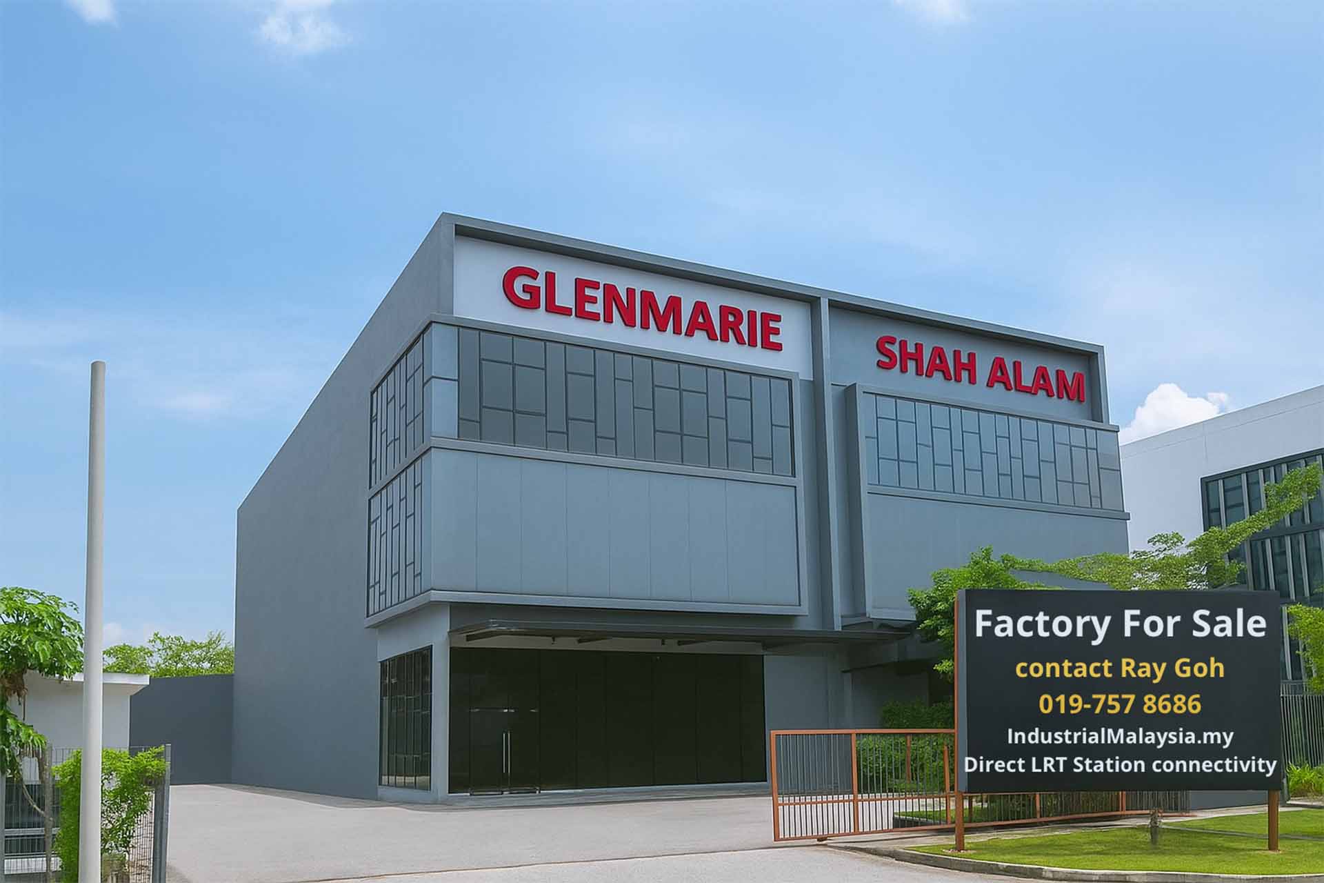 Glenmarie Super Prime Factory with LRT Station
