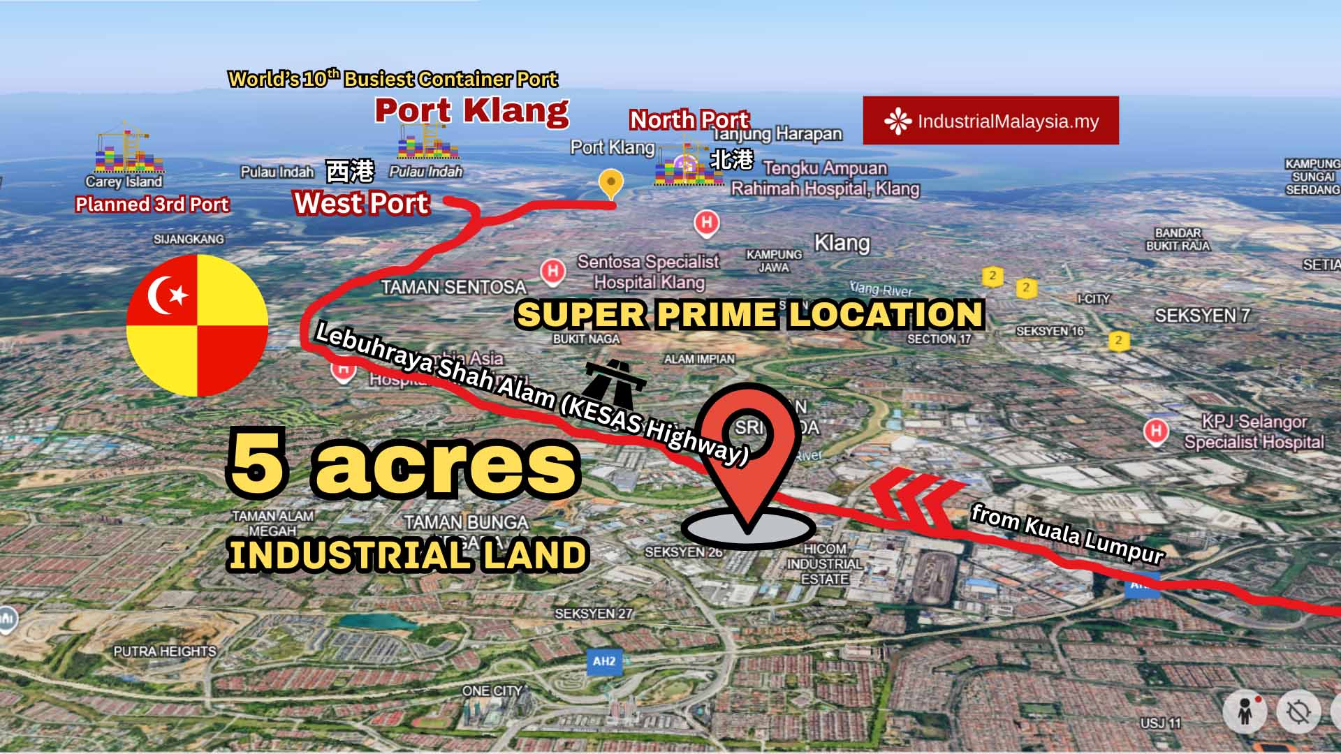 Hicom Shah Alam Seksyen 26 Industrial Land 5 Acres